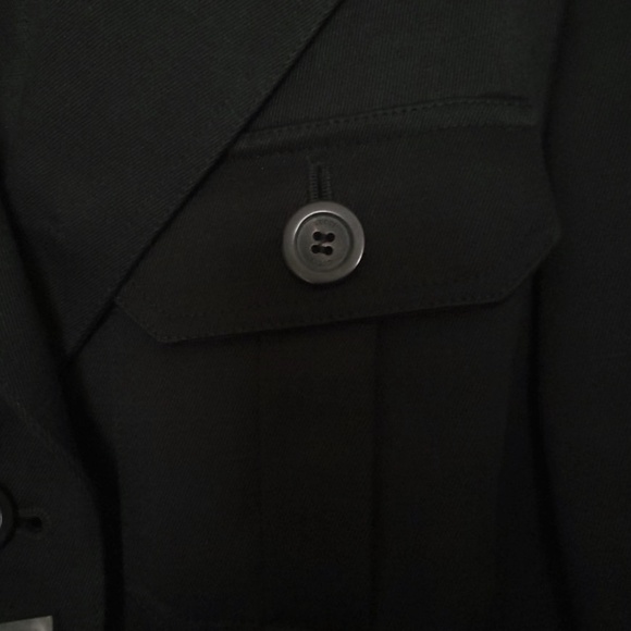Authentic Vintage  Gucci Black Unlined Button Down Jacket.   Size 40.  NWT - Picture 4 of 12